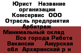 Юрист › Название организации ­ Комсервис, ООО › Отрасль предприятия ­ Арбитраж › Минимальный оклад ­ 25 000 - Все города Работа » Вакансии   . Амурская обл.,Архаринский р-н